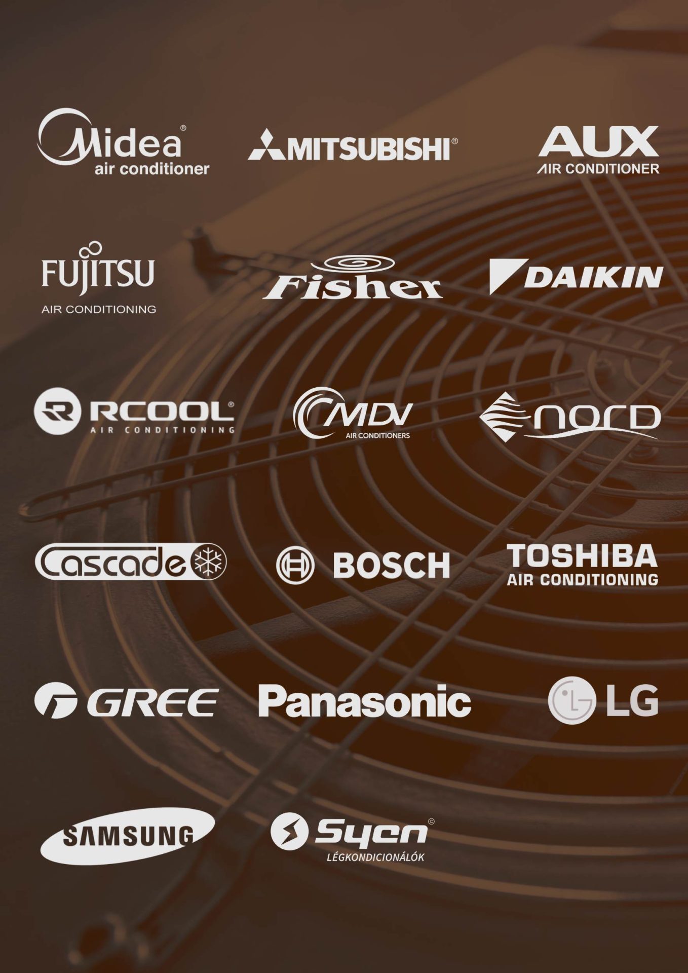 sos legkondi 17 forgalmazott klima marka samsung daikin panasonic midea fujitsu lg nord cascade